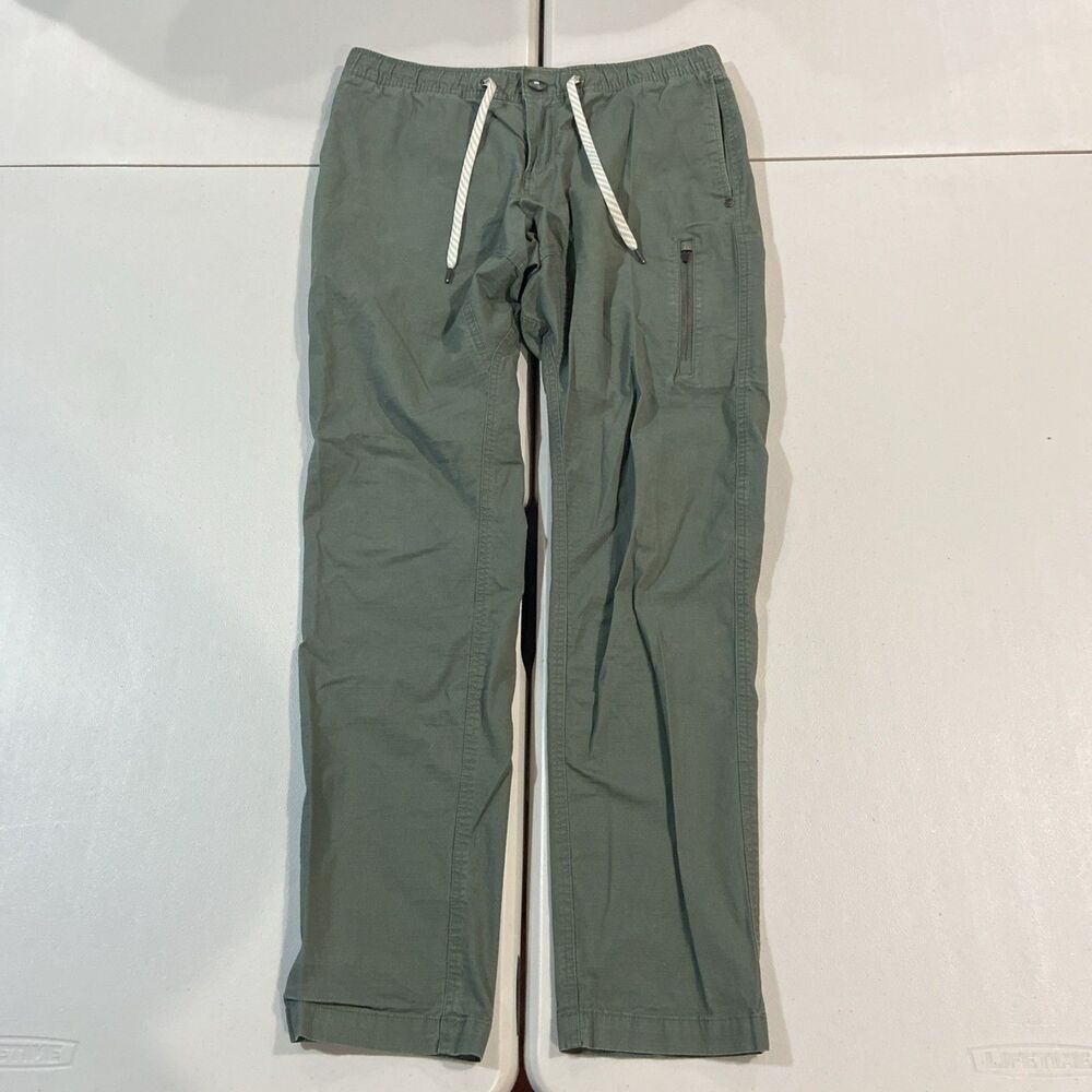 Vuori Ripstop Climber Pants Mens Large Green Stretch Outdoor Hiking